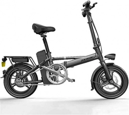 HCMNME Vélos électriques Vélo électrique Pliable, Vélo de neige électrique, vélos électriques rapides pour adultes de vélo électrique léger 400W haute performance moteur à entraînement arrière d'alimentation en aluminium vélo