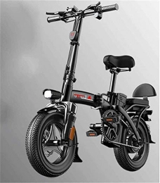 HCMNME vélo Vélo électrique Pliable, Vélo de neige électrique, vélos électriques rapides pour adultes pliant motos électriques avec 36V 14 pouces, vélo de batterie au lithium-ion pour le vélo extérieur Travel Tra