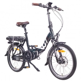 VG Bikes vélo Vélo électrique pliant 20’ BRITISH Vert (moteur central) 14Ah
