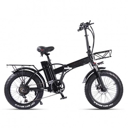 ride66 Vélos électriques Vélo électrique Pliant 20 Pouces Fat Bike VTT 750W 48V 15Ah Ebike de Ville pour Adultes Femme Homme