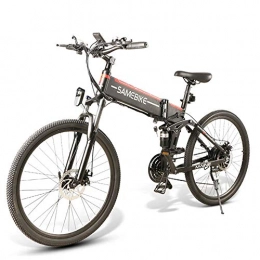 Tazzaka Vélos électriques Vélo électrique Pliant, 26 Pouces 500W, 25 km / h avec Batterie au Lithium 48V 10AH Shimano 21 Vitesses Frein à Disque vélo Ville / Trekking / VTT Hommes Femmes [EU Stock