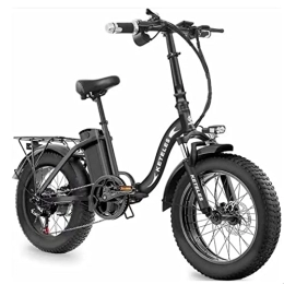 Kinsella Vélos électriques Vélo électrique Pliant KF9, vélo électrique à Batterie au Lithium 48V 18A, Gros Pneu 20 Pouces 4.0, Shimano 7 Vitesses, Tout Terrain, vélo électrique de Ville pour Hommes et Femmes