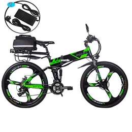 Unbekannt Vélos électriques Vélo électrique Rich BIT RT860 36V 12.8A Batterie Li-Batterie Vélo VTT E Bike 26" Shimano 21 Speed Vélo intelligente, vert
