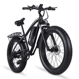 Shengmilo Vélos électriques Vélo électrique Shengmilo MX02S, Cadre en Alliage d'aluminium, Frein à Disque à Huile Avant et Arrière (26"-Noir)
