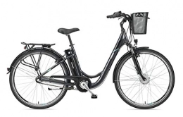 Telefunken vélo Vélo électrique Telefunken pour femme 28" - Moyeu à 3 vitesses Shimano avec rétropédalage, Pedelec Citybike en aluminium avec panier de vélo, moteur avant 250W / 10, 4Ah / 36V - RC830 Multitalent