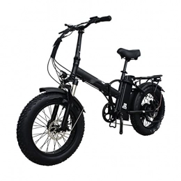 paritariny vélo Vélo électrique Vélo électrique 750W 13ah Pliant vélos électriques Toutes terraines pliandray Banlieue Pneu Graisse de la Plage par paritaire (Color : Black)