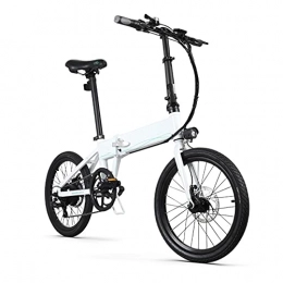 paritariny Vélos électriques Vélo électrique Vélo électrique Pliable de Batterie de Lithium de 20 Pouces par paritaire (Color : White)