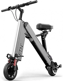 CASTOR Vélos électriques Vélo électrique Vélo électrique, vélos électriques pliants avec 350W 36V 8 pouces, mode de croisière, batterie de lithiumion Ebike pour cyclisme en plein air et navettage (couleur: argent, taille: 40