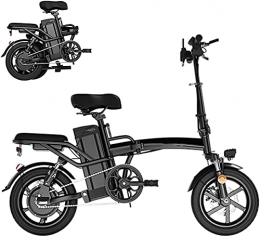 CASTOR Vélos électriques Vélo électrique Vélos, vélo électrique pliant, vélo de banlieue de ville de 400W, vélo électrique de 14 pouces avec écran LCD, batterie au lithium amovible de 48V, vélo à suspension complète pour tous