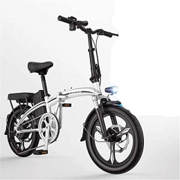 CASTOR Vélos électriques Vélo électrique Vélos électriques rapides pour adultes légers et aluminium pliant eBike avec des pédales Aide d'alimentation et 48V Lithium Ion Battery Vélo électrique avec roues de 14 pouces et moteu