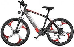 LRXG vélo Vélos Vélo De Montagne électrique De 26 Pouces Pour Adultes, VTT Semi-rigides Vélo électrique 400W Avec Batterie Au Lithium 48V 10Ah, Vélo De Trajet Avec Vélos Hybrides à 27 Vitesses(Color:rouge)