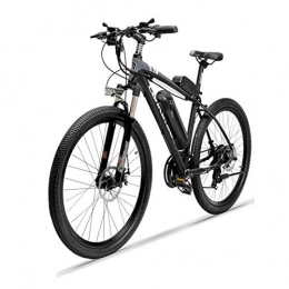 LRXG vélo Vélos Vélo De Montagne électrique E Vélo Pour Adultes 26 `` Vélos Hybrides Vélo électrique 250W Moteur Haute Vitesse 36V 10.4AH Cadre En Alliage D'aluminium Double Frein à Disque, Batteri(Color:noir)