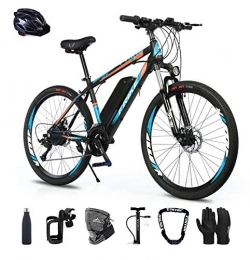 MJS vélo Vélos électriques 26" pour Adultes, Ebike avec Écran LCD Intelligent Vélos de Route Ville en Alliage de magnésium, Amovible Batterie au Lithium Haute Efficacité 36V avec 3 Modes de Conduite, 7 Vitesse