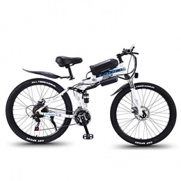 HECHEN vélo Vélos électriques pliants de vélo de montagne de 26 pouces avec batterie au lithium-ion amovible de grande capacité (36V 8AH 350W), vélo électrique VTT 21 vitesses et trois modes de travail, Bleu