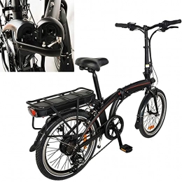 CM67 vélo Vélos électriques Vélo de Ville électrique Vélo Pliant à 7 Vitesses Vélo Pliant électrique 36v / 10AH avec Batterie Amovible Vélo Unisexe Adulte