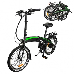 CM67 vélo Vélos électriques Vélo Pliant Adulte Vélo Pliant avec Batterie Amovible Pneus 20 Pouces pour vélos de Ville électriques Convient pour Les Courts trajets