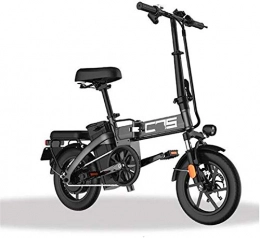 Fangfang vélo Vélos électriques, Électrique pliant vélo for adultes, 350W Moteur 14 pouces Urban Commuter E-bike, Vitesse max 25 kmh Poids super-léger 350W / 48V amovible de charge de la batterie au lithium, Noir,