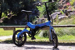 WAN BIKE vélo WAN BIKE EMY-S26 36 V * 250 W 5.2AH Vélo Électrique Urbain EMY-S26 Batterie au Lithium-ION – Alliage de Magnésium Couple 12 NM Roues 16 Pouces Affichage LCD Multifonctions Pliable (Bleu)