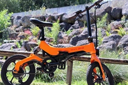 WAN BIKE vélo WAN BIKE EMY-S26 36 V * 250 W 5.2AH Vélo Électrique Urbain EMY-S26 Batterie au Lithium-ION – Alliage de Magnésium Couple 12 NM Roues 16 Pouces Affichage LCD Multifonctions Pliable (Orange)