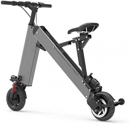 WANGCAI vélo WANGCAI Mini-vélo électrique, vélo électrique extérieur, Cadre en Alliage d'aluminium à Deux Roues Mini Pédale Voiture électrique Ultra-léger Portable Batterie au Lithium Batterie, 30KM
