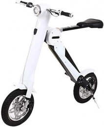 WANGCAI vélo WANGCAI Petit Portable vélo électrique, Petite génération de Conduite Batterie Voiture électrique à Deux Roues Mini pédales Voiture électrique Portable Pliant Batterie vélo
