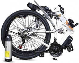 WANGCAI vélo WANGCAI Vélos électriques pliants Vélo électrique par Mobylette, for Les Adultes de 25 Km / H Guide Vélo brushless, continu 80 km Capacité de Charge