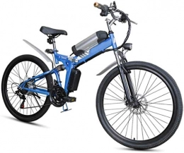 WANGCAI Vélos électriques WANGCAI Électrique VTT, vélo électrique Pliant, Pliable avec siège réglable en Alliage d'aluminium Cadre Compteur Intelligent LCD for Adultes
