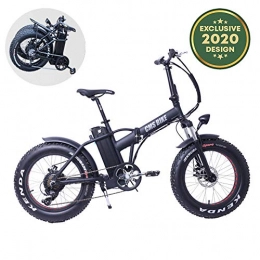 WeiX Vélo électrique, vélos électriques pour Adultes électrique Pliant vélo Fat Tire, Amovible Lithium-ION Batterie Vélos électriques VTT