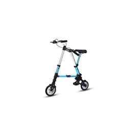 Wonzone vélo Wonzone ddzxc vélos électriques pliables mini ultra légers 30, 5 cm trottinette portable sans gonflage (couleur : bleu)