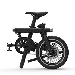 WQY vélo WQY 16 Pouces 14KGS Mini 5 Pas (Aide à la pédale) à la Mode 36V 250W avec Affichage LCD Dames vélo Pliant, Noir