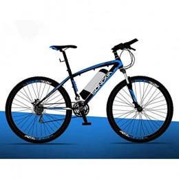 WXX Vélos électriques WXX Adulte Vélo électrique, 26 Pouces 36V Amovible Montagne Ebike Pile au Lithium, Ville de vélos 30 km / H Safe Speed ​​Double Frein à Disque, Bleu