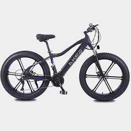 WXX vélo WXX Adulte vélo électrique, en Alliage d'aluminium 26 « Vélo de Montagne, épais Roue Neige vélos, 36V 10Ah 350W caché Batterie Amovible Lithium vélo, Noir
