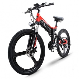 WZW Vélos électriques WZW G100 26 Pouces Montagne Vélo Électrique 500W Pliant Vélo électrique 48V / 24Ah Caché Li-ION Batterie Électronique Bicyclette pour pour des Hommes aux Femmes 50-120km