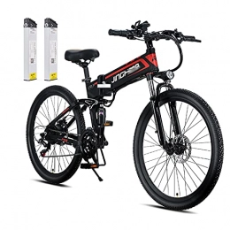 WZW Vélos électriques WZW R3 800W Montagne Vélo Électrique 26 Pouces Pliant Vélo électrique 48V / 10Ah Amovible 2 Lithium Batterie Électronique Bicyclette 21 La Vitesse Engrenages