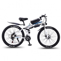 Xcmenl vélo Xcmenl Vélos Électriques pour Adultes, 350W Ebike Vélos Amovible 36V / 13Ah Lithium-ION Rechargeable VTT / Commute Ebike pour Vélo en Plein Air Voyage Work Out, White Spoke Wheel