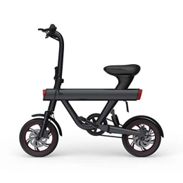 Xiaoxiao Vélos électriques XIAOXIAO Vélo électrique, for Les Hommes et Les Femmes, léger et Pliable, évitez Embouteillage, Super Vie de la Batterie, et Avant arrière Double Shock Absorption (Color : Black)