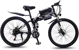 XINHUI Vélos électriques XINHUI Vélo de Neige électrique, vélo de Montagne 36v 10ah e vélo Pliable 26 Pouces élégant de 26 Pouces vélo Hybride Puissant à 21 vélos pour Une Performance Stable, Noir