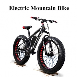 XTD Vélos électriques XTD Mise à Niveau 48V 1500W électrique Vélo De Montagne, 26 Pouces Fat Tire E-Bike (50-60km / H) Cruiser Hommes Sport Vélo VTT Suspension Avant Adulte Dirtbike, 27 Vitesse A