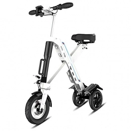 YANGMAN-L Vélos électriques YANGMAN-L Scooter électrique, 350 W Mini Tricycle Pliant 36V 10, 4 AH Essieu arrière Suspension Vélo de Route pour la mobilité Assistance et Voyage, Blanc