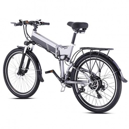 Ylight Vélos électriques Ylight VTT Électrique avec 500 W Moteur sans Balais, 48V12.8AH Batterie Au Lithium Et 26 Pouces Gros Pneu, Gris