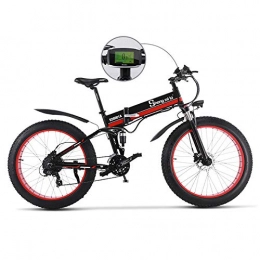 YONGXINXUZE Vélos électriques YONGXINXUZE Vélo de Ville 1000W Neige Alliage d'aluminium Cadre vélo de Plage 26 Pouces 48V Batterie au Lithium vélo