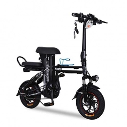 YuCar Vélos électriques YuCar Vlo Pliant E-Bike Vlo lectrique Pliant de 12 Pouces Batterie lectrique au Lithium-ION 3 Vitesses 48V 11AH avec Moteur 250W (550Lbs), Black