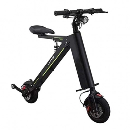 YUN&BO vélo YUN&BO Portable Scooter électrique, Mini Pliable 8 Pouces 36V Pliant E-vélo, vélo électrique Idéal pour la Ville Commute et Courte Distance Voyage, Noir