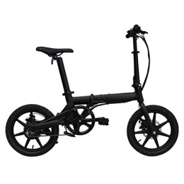 YUN&BO Vélos électriques YUN&BO Ultra léger Pliant vélo électrique, 16 Pouces en Alliage d'aluminium Intelligent Ebike VTT avec Batterie Amovible, idéal pour Les étudiants Adultes, Noir