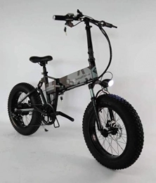 YZPFSD vélo YZPFSD Adulte Hommes lectrique Pliant VTT, en Alliage d'aluminium de Neige E-Bikes, 36V 10Ah Batterie au Lithium pour, 7 Vitesse tudiant vlo lectrique, 20 Pouces Roues