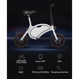 zcsdf Vélos électriques zcsdf Vlo lectrique contrlable d'appli intelligente de bicyclette lectrique d'quipement de voyage extrieur, scooter lectrique se pliant de 15, 6 pouces, batterie au lithium de 36V 4.4Ah