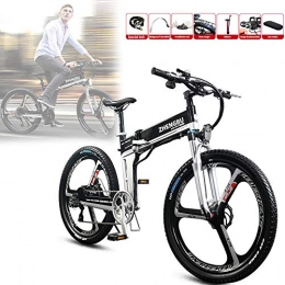 ZDTVU vélo ZDTVU Vélo électrique, 27 Vitesse Pliable pour E-Bike avec Hydraulique Disque De Frein, pour Adulte / Unisexe