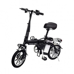 ZHIFENGLIU Vélos électriques ZHIFENGLIU Vlo Pliant, 48V350W14 Pouces Voiture Mini Batterie Adulte, Vitesse De Bicyclette Est 20 Kmh