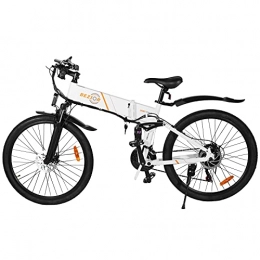 ZIEM vélo ZIEM Bicicleta Eléctrica Plegable De 500 W Y 26 Pulgadas Bicicleta Eléctrica Asistida Con Amortiguación De Impactos De 21 Velocidades Con Amortiguador Bicicleta Eléctrica