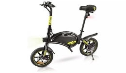 Zinc Venture Vélo électrique pliable avec roues de 35,6 cm | Cadre en acier noir | Puissant moteur de moyeu sans balais de 250 W | Plaque de pied antidérapante | Poignées faciles à prendre en main |